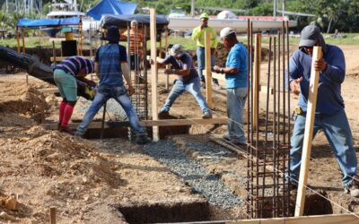Ocean Builders manufacturing facility gets the first pour